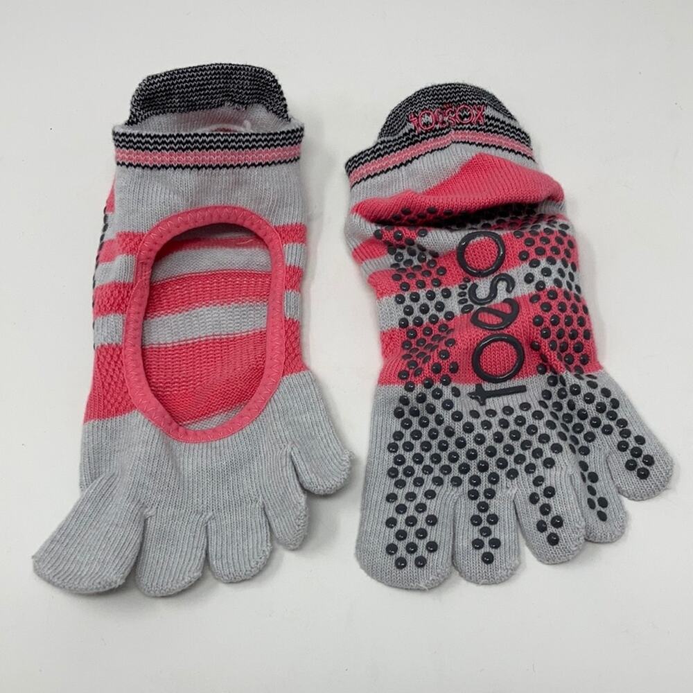 Toesox Full Toe Ballerina Grip Socks Small